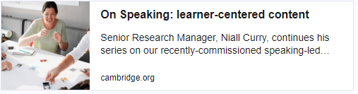 learner centred content